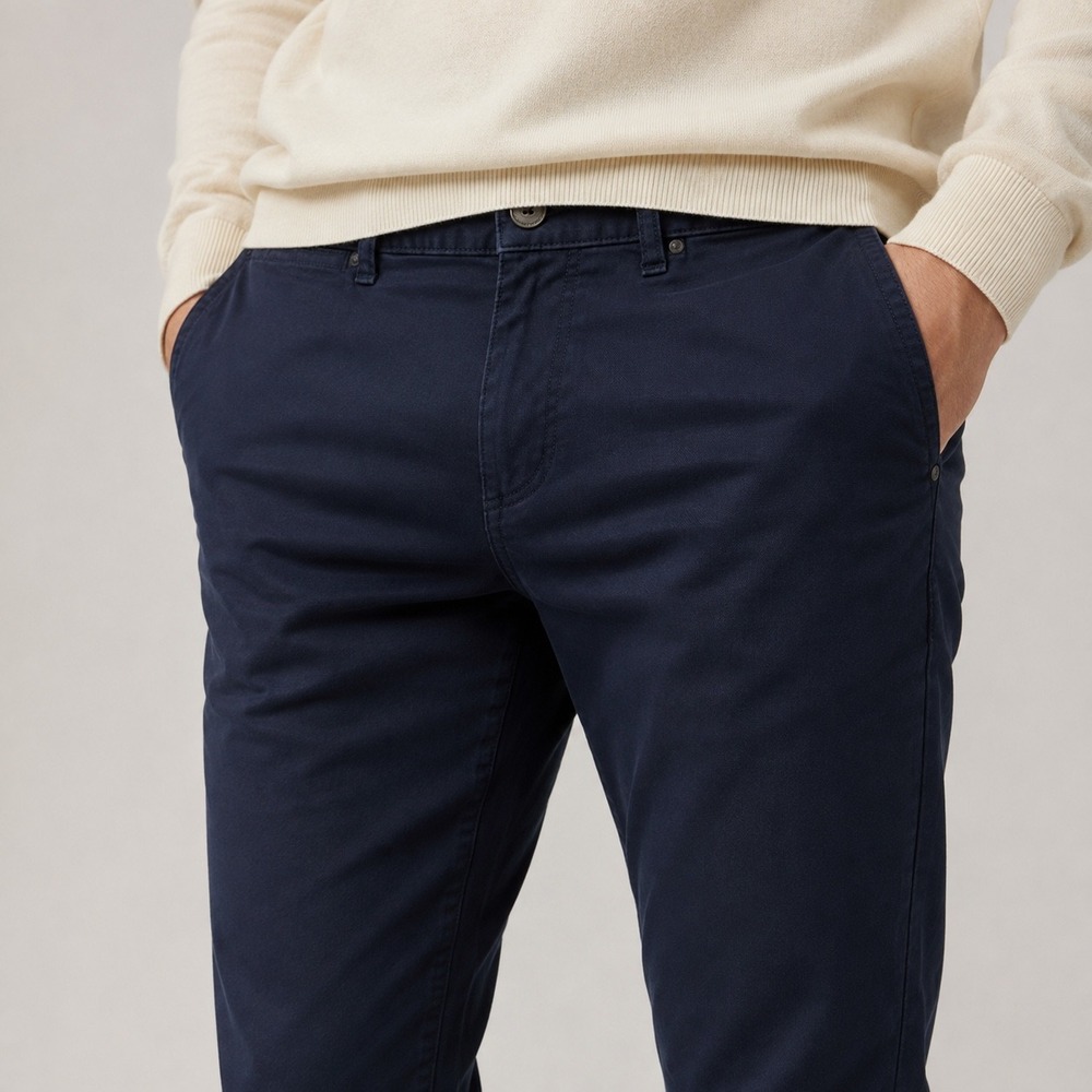 Michael Kors Parker Slim Fit Navy Blue Stretch Pants Mens 32x32 Chino Trousers